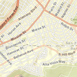 539-545 Hanover St Daly City CA Street Map