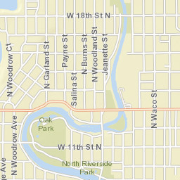 1155 North River Boulevard, Wichita, KS Street Map