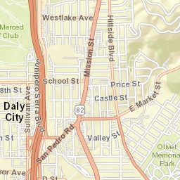 1601-1637 Sullivan Ave, Daly City, CA Street Map