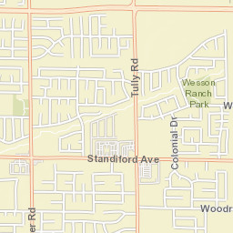 3120-3198 Beckett Lane Modesto CA Street Map