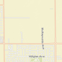 Hillglen Ave Modesto California Street Map