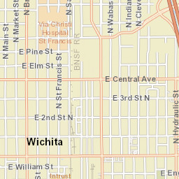 743-767 East Douglas Avenue, Wichita, KS Street Map
