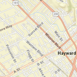 21250-21270 Montgomery Ave Hayward CA Street Map