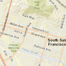 899 Tennis Drive South San Francisco CA Street Map