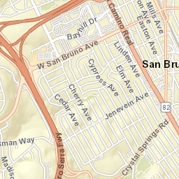 447-463 San Anselmo Avenue North San Bruno CA Street Map