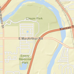 1701 East MacArthur Road, Wichita, KS Street Map