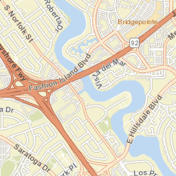 1301-1341 David St, San Mateo, CA 94403 Street Map