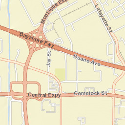 San Tomas Expy & Hwy 101, Santa Clara, CA 95054, USA Street Map