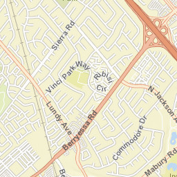 1186-1194 Pembroke Dr San Jose CA Street Map