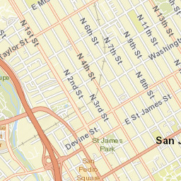 San Jose, California Street Map