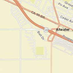 1501 Golden State Hwy, Atwater, CA Street Map