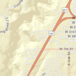 324 W Montezuma Ave Cortez CO Street Map