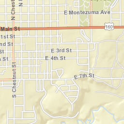 1161 E Montezuma Ave Cortez CO Street Map
