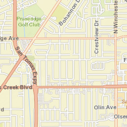 3430 Stevens Creek Blvd, San Jose, CA 95117, USA Street Map