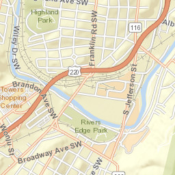 1860 South Jefferson Street, Roanoke, VA  Street Map
