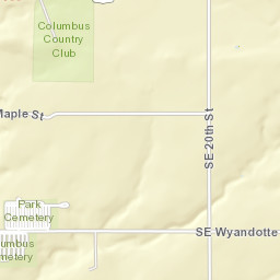 1001-1251 SE Wyandotte Rd Columbus KS 66725 Street Map