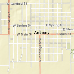 100-198 West Main Street, Anthony, KS Street Map