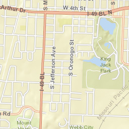 1206 Fountain Rd Webb City MO Street Map