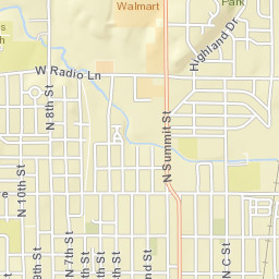 1018 West Oak Avenue Arkansas City Street Map