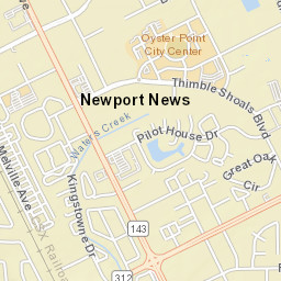 725 Town Center Dr, Newport News, VA Street Map