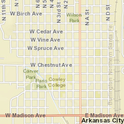 717-737 North Summit Street Arkansas City KS Street Map