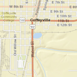 200-298 West 7th Street Coffeyville KS Street Map