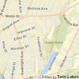 901-999 Eaton St, Santa Cruz, CA 95062 Street Map