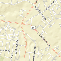 1723-1737 Westen St Bowling Green Street Map