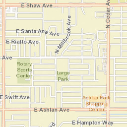 3249-3307 East Richert Avenue Fresno CA Street Map