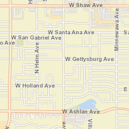355-393 W Shaw Ave Clovis CA Street Map