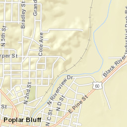 300-398 West Pine Street, Poplar Bluff, MO Street Map