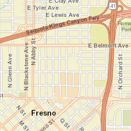 2300-2398 East Divisadero Street Fresno Street Map