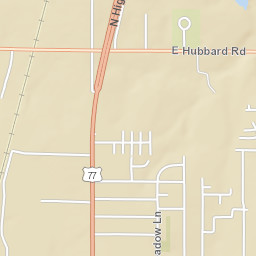 1885-2027 E Hubbard Rd Ponca City Street Map