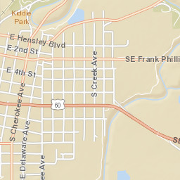 1108-1110 South Cherokee Avenue, Bartlesville Street Map