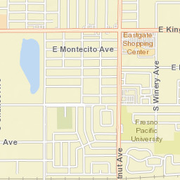 4550-4598 E Inyo Ave, Fresno,California Street Map