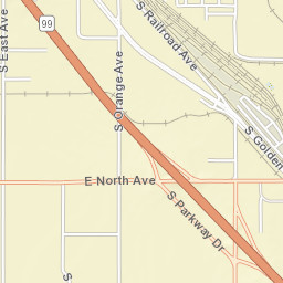 SE Ave, Fresno, California Street Map