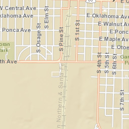 501-503 S Pine St Ponca City OK Street Map