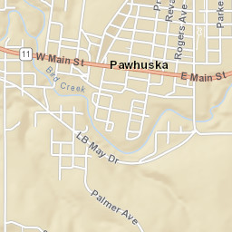 101 East Main Street, Pawhuska, OK 74056, USA Street Map