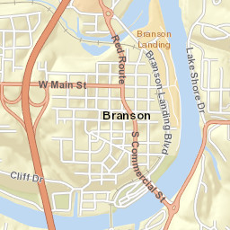 164-186 Veterans Blvd Branson MO Street Map