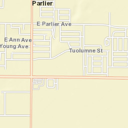 8851 South Mendocino Avenue Parlier CA Street Map