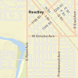 1273 West Olson Avenue Reedley CA Street Map