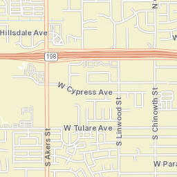 4803-4985 W Howard Ave Visalia CA Street Map