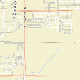 3931-3939 E Hillcrest Ave Visalia CA Street Map