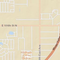 10679-10807 N 129th E Ave Owasso Street Map