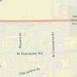 W Alexander Rd North Las Vegas NV Street Map