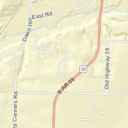 21066-21078 Dawn Hill East Road, Siloam Springs Street Map