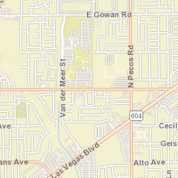 2907 Berg St North Las Vegas NV Street Map