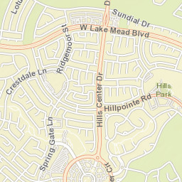 1500-1992 Hills Center Drive Las Vegas NV Street Map