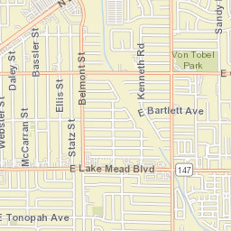 3485-3571 E Lake Mead Blvd North Las Vegas NV Street Map