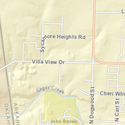 842-936 North Dogwood Street Siloam Springs AR Street Map